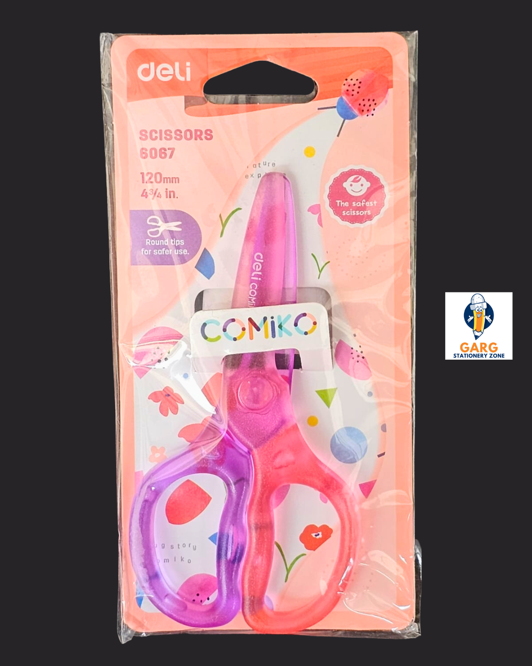 Deli Comiko 6067 Scissors For Kids - 120mm Size