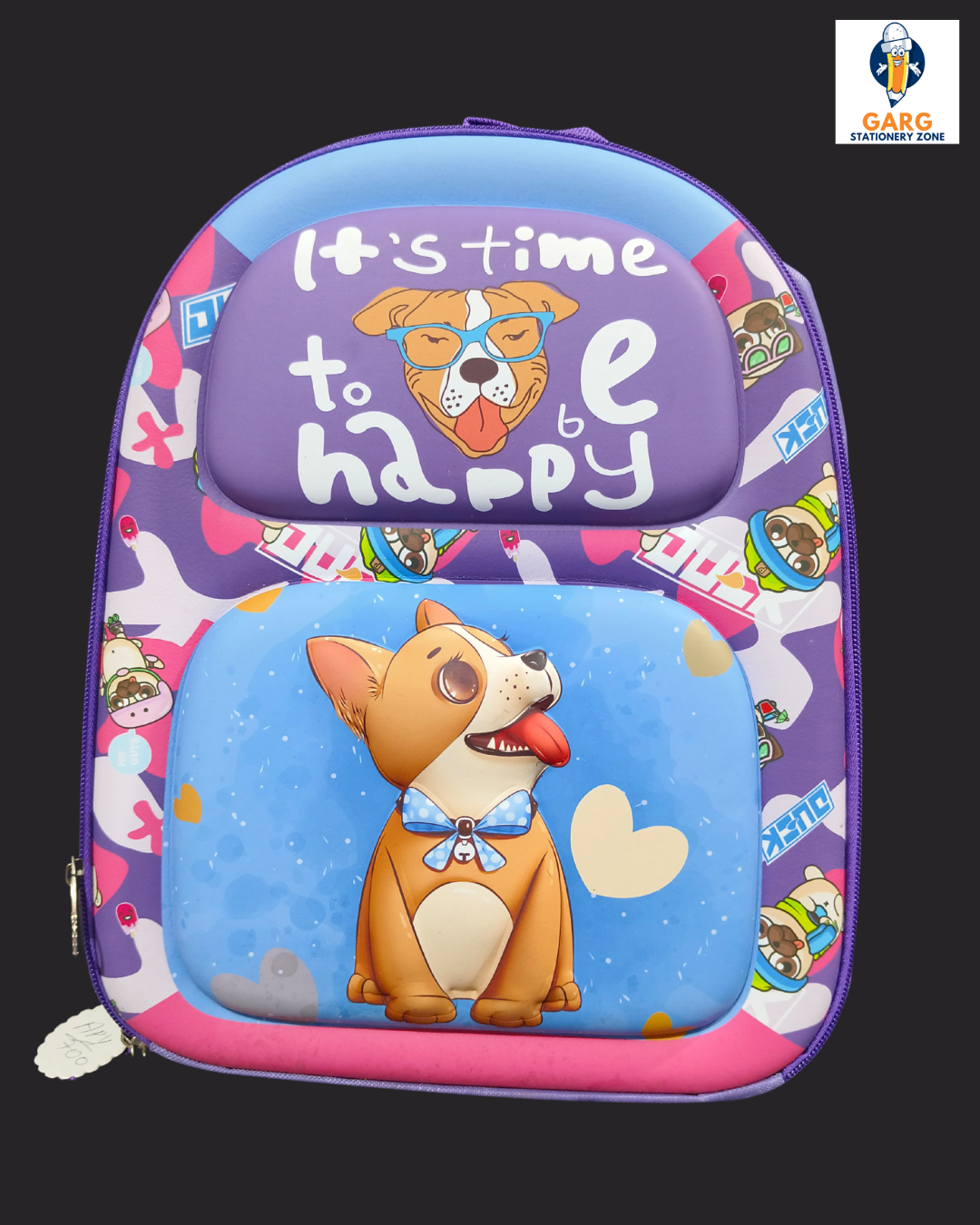 It's Time To Be Happy School Bag