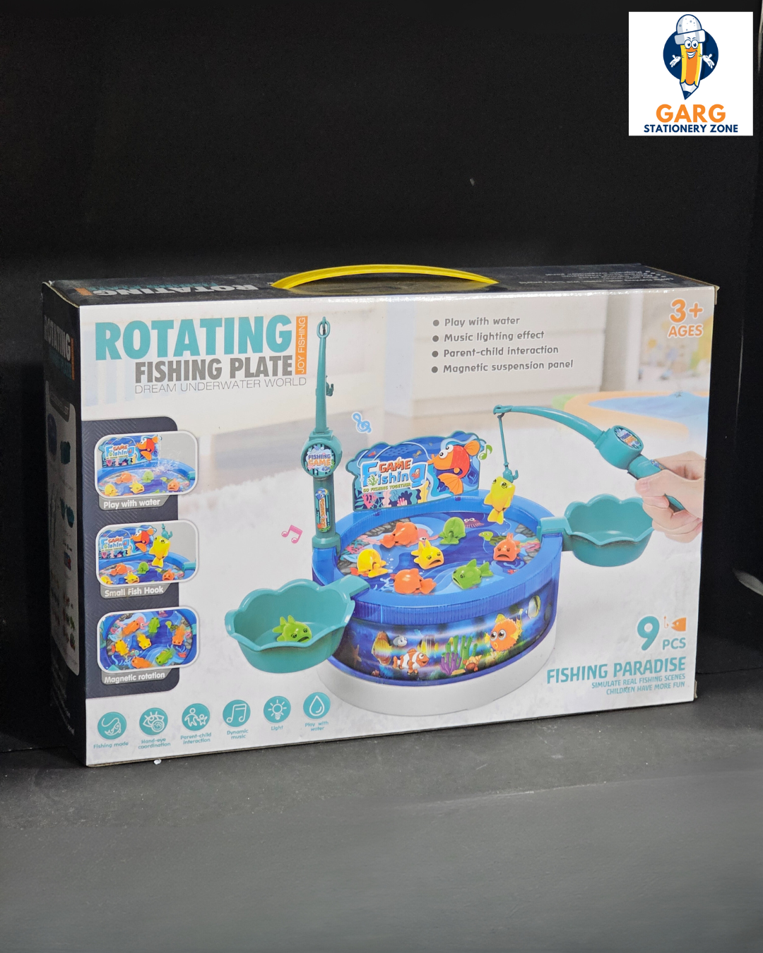 Rotating Fishing Plate Game For Kids