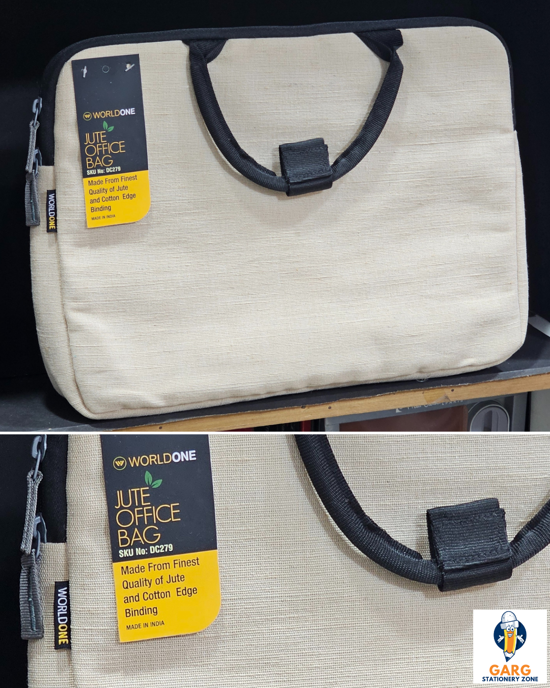 WorldOne Jute Office Bag