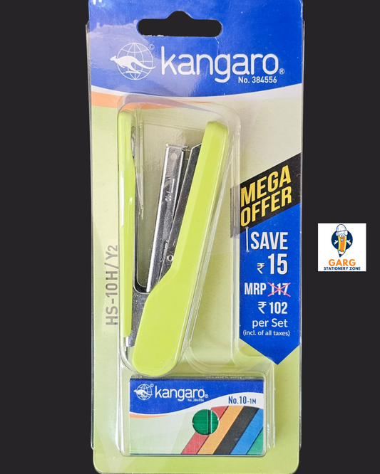 Kangaro HS-10H/Y2 Stapler - Green Color