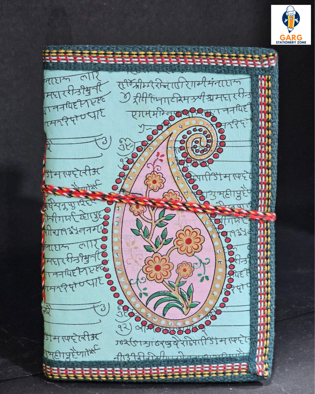 Artistic Manuscript Handmade Diary - Teal Color