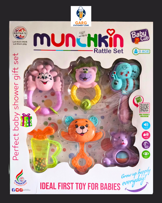 Ratna Baby Cub Munchkin Rattle Set