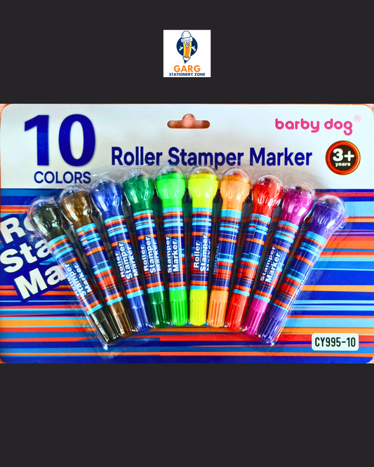 Barby Dog Roller Stamp Markers - 10 Colors