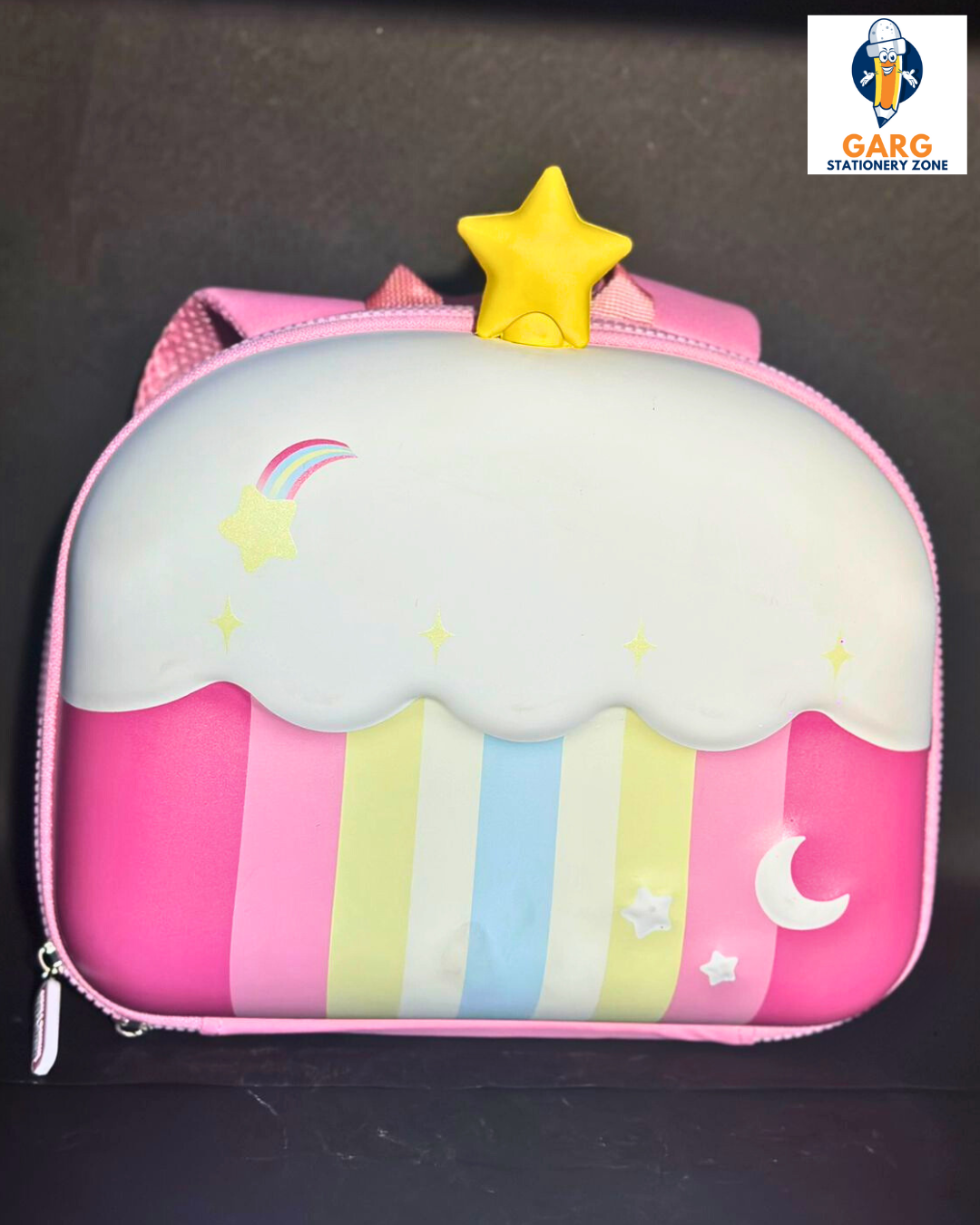 Play School Bag Cum Picnic Bag for Girls - 12 inch in Size