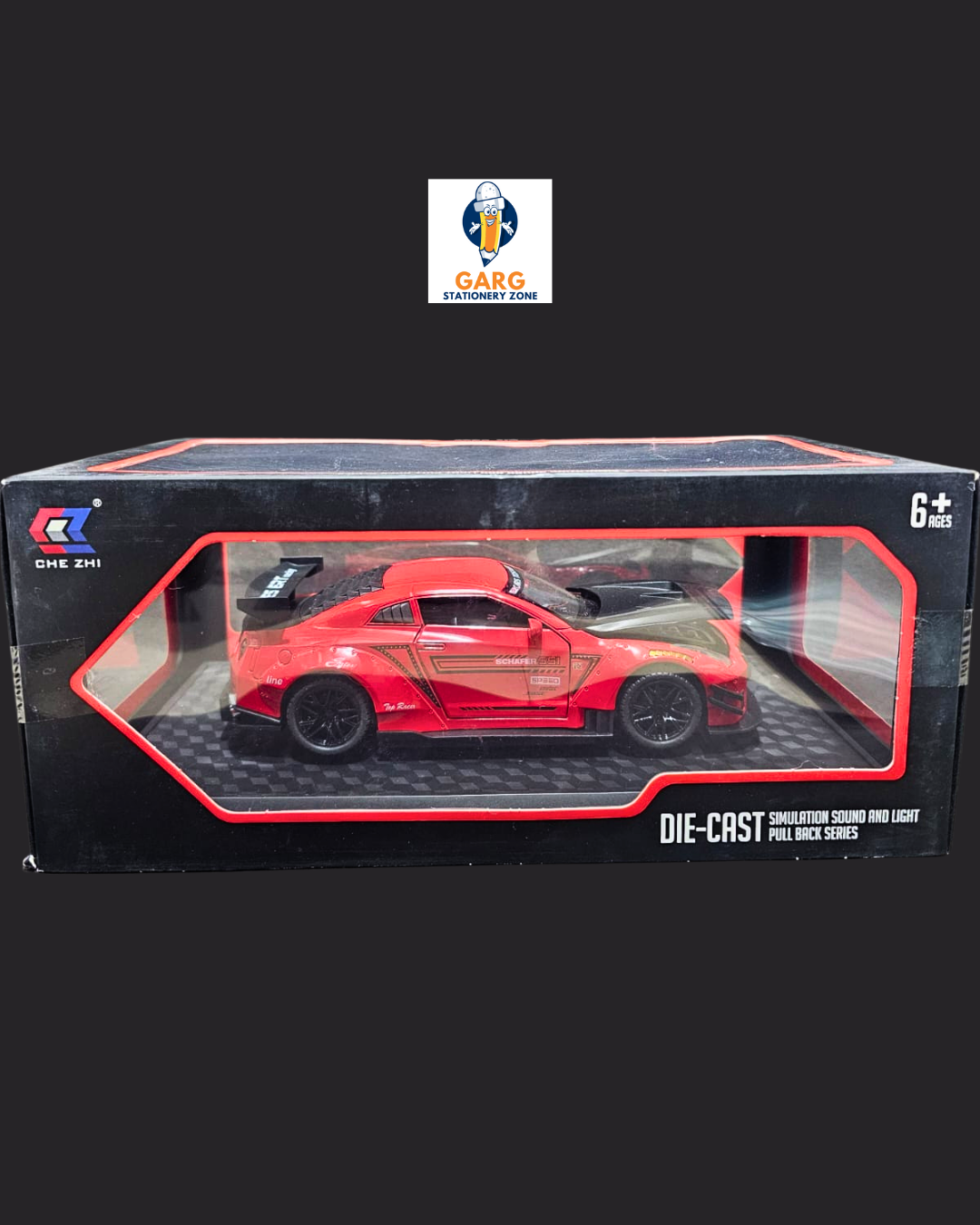 Che Zhi Red Diecast Supercar Scale Model