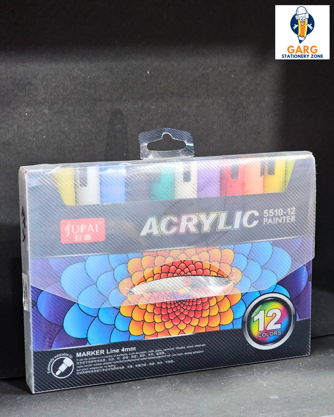 UPAI Acrylic Markers - 12 Colors