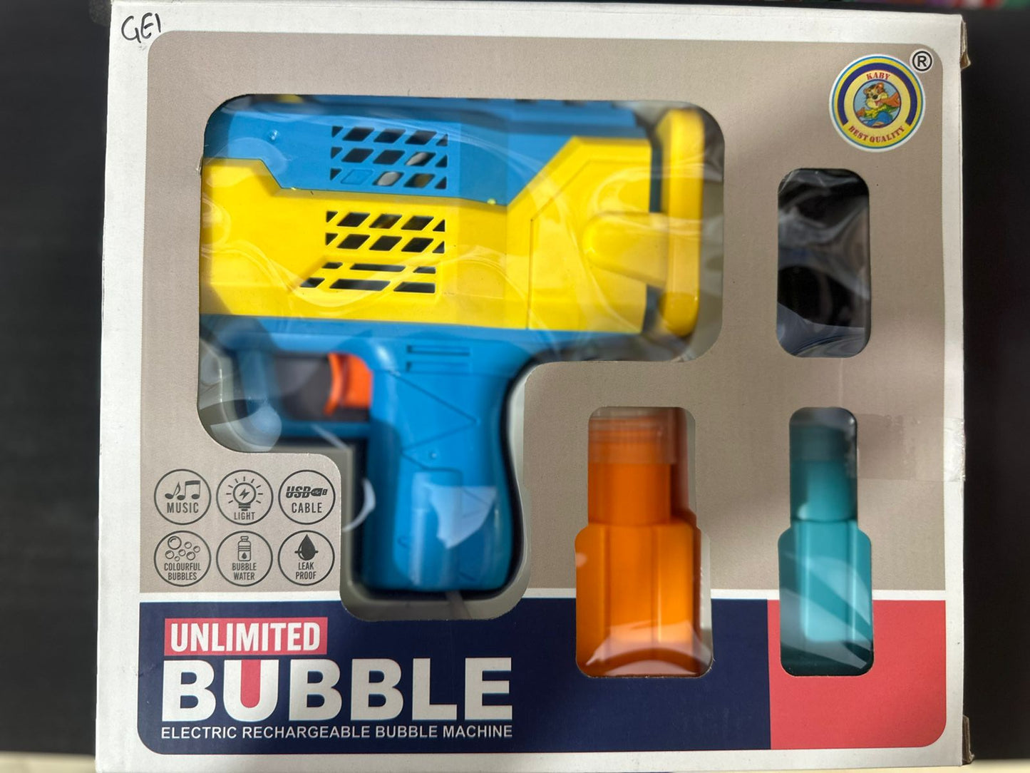 Unlimited Bubble Gun - Electric Rechargeable Bubble Machine