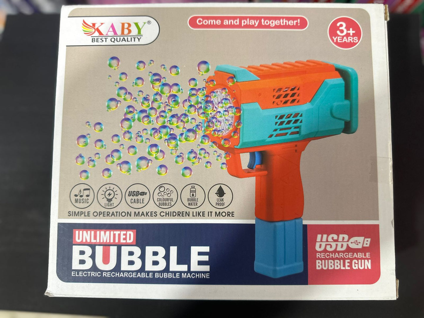 Unlimited Bubble Gun - Electric Rechargeable Bubble Machine